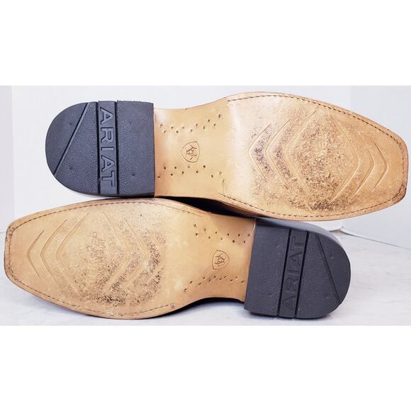 ARIAT Futurity Platinum Cowboy Boots Brown Leather Men's Size 10.5 EE in EUC - Picture 10 of 16